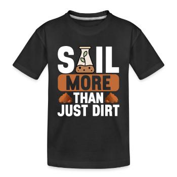 Bodenwissenschaftler Soil Science - Kids' Premium Organic T-Shirt - black - Front