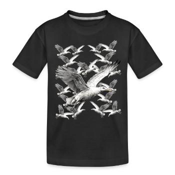 Mouette Seagulls Maritime - T-shirt bio Premium Enfant - noir - Devant