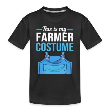 Farmer Farmer Farmer's Wife Farm - Kids' Premium Organic T-Shirt - black - Front