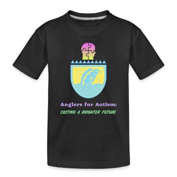 Pêcheurs pour l’autisme : un avenir meilleur - T-shirt bio Premium Enfant - noir - Devant