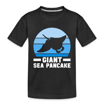 Manta Rays Great Manta Sea Creatures - Kids' Premium Organic T-Shirt - black - Front