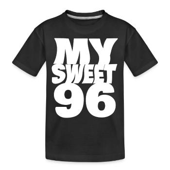 Sweet 96 - Kids' Premium Organic T-Shirt - black - Front
