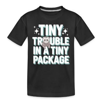 Propriétaire de furet, Amateur de furets, Bonbons - T-shirt bio Premium Enfant - noir - Devant