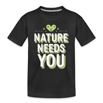 Optimisme climatique, Jour de la Terre, Durabilité - T-shirt bio Premium Enfant - noir - Devant