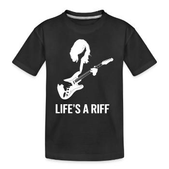 Guitar Player - Life’s a Riff Artwork - T-shirt bio Premium Enfant - noir - Devant