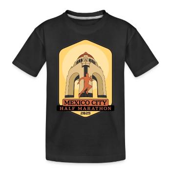 Mexico City - Halbmarathon – 2025 - Kinder Premium Bio T-Shirt - Schwarz - Vorne
