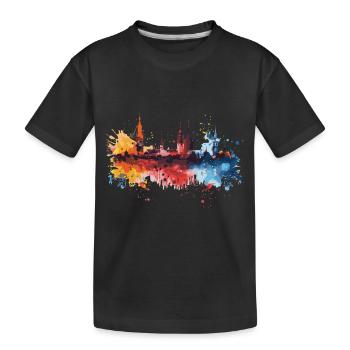 Tarnów - Kids' Premium Organic T-Shirt - black - Front