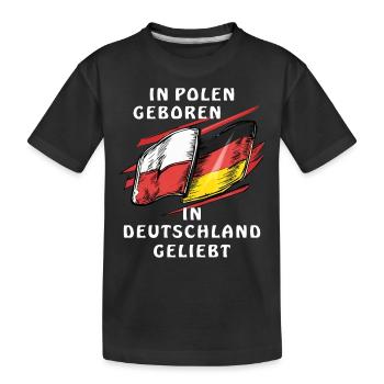 LES POLONAIS NÉS ALLEMAGNE AIMAIENT - T-shirt bio Premium Enfant - noir - Devant