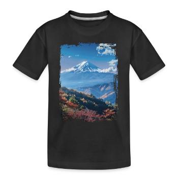 Japan - Kinder Premium Bio T-Shirt - Schwarz - Vorne