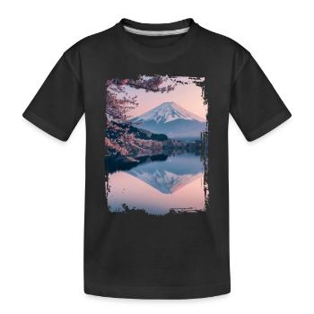 Japan - Kinder Premium Bio T-Shirt - Schwarz - Vorne
