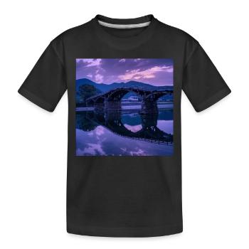 Japan - Kinder Premium Bio T-Shirt - Schwarz - Vorne