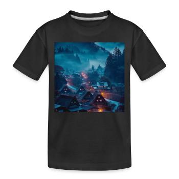 Japan - Kinder Premium Bio T-Shirt - Schwarz - Vorne