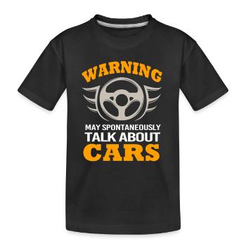 Autofahrer - Kinder Premium Bio T-Shirt - Schwarz - Vorne