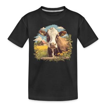 Vaches Vache - T-shirt bio Premium Enfant - noir - Devant