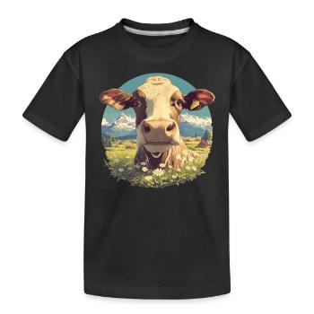 Vaches Vache - T-shirt bio Premium Enfant - noir - Devant