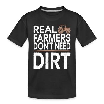 Farming Simulator Virtual Farming Game Fan Farm - Kinder Premium Bio T-Shirt - Schwarz - Vorne