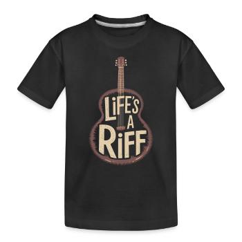 Guitariste : Life’s A Riff - T-shirt bio Premium Enfant - noir - Devant