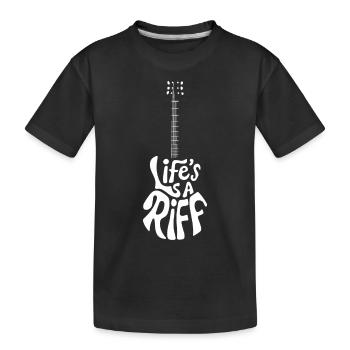 Guitar Player Way of Life Riff - T-shirt bio Premium Enfant - noir - Devant