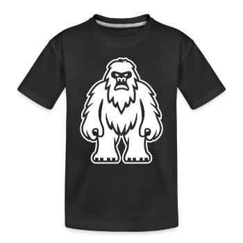 Yeti - T-shirt bio Premium Enfant - noir - Devant