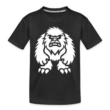 Yeti - T-shirt bio Premium Enfant - noir - Devant