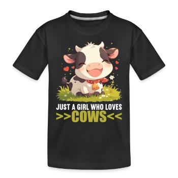 Vaches Vache - T-shirt bio Premium Enfant - noir - Devant