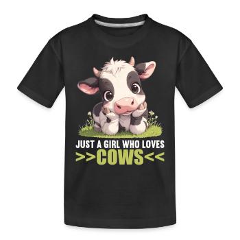 Vaches Vache - T-shirt bio Premium Enfant - noir - Devant