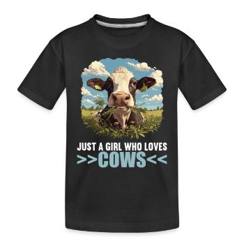 Vaches Vache - T-shirt bio Premium Enfant - noir - Devant