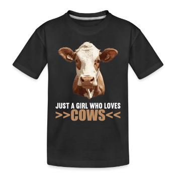 Vaches Vache - T-shirt bio Premium Enfant - noir - Devant