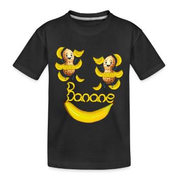 Cacahuètes Cacahuète Banane Bananes - T-shirt bio Premium Enfant - noir - Devant