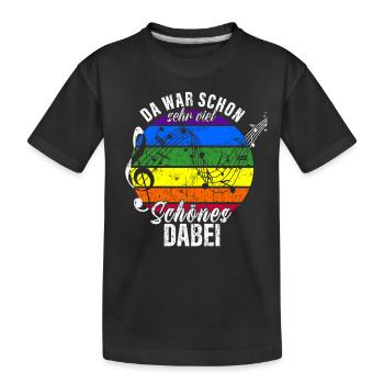 A lot of beautiful things with it: Choir director, music teacher - Kids' Premium Organic T-Shirt - black - Front