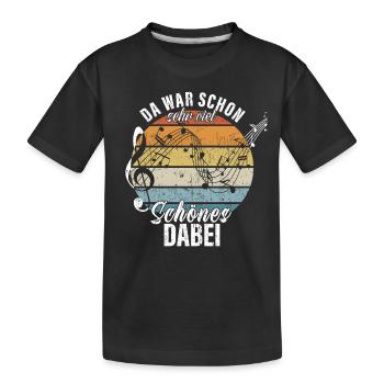 A lot of beautiful things with it: Choir director, music teacher - Kids' Premium Organic T-Shirt - black - Front