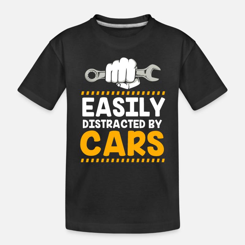 Autofahrer - Kinder Premium Bio T-Shirt - Schwarz