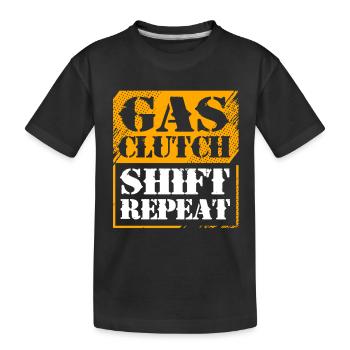 Autofahrer - Kinder Premium Bio T-Shirt - Schwarz - Vorne