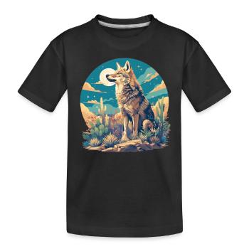 Coyotes Coyote - Kids' Premium Organic T-Shirt - black - Front