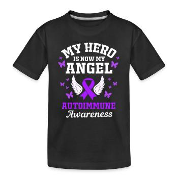 Autoimmune disease - Kids' Premium Organic T-Shirt - black - Front