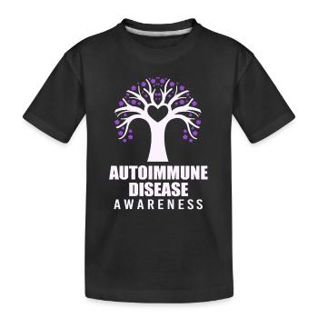 Autoimmune disease - Kids' Premium Organic T-Shirt - black - Front