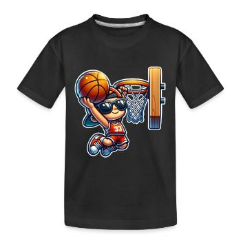 Basket-ball - T-shirt bio Premium Enfant - noir - Devant