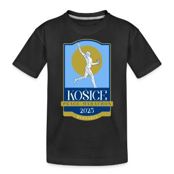 Marathon de la Paix de Košice – 2025 – Slovaquie - T-shirt bio Premium Enfant - noir - Devant