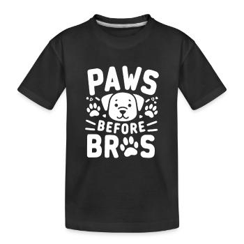 Pattes avant les frères - T-shirt bio Premium Enfant - noir - Devant
