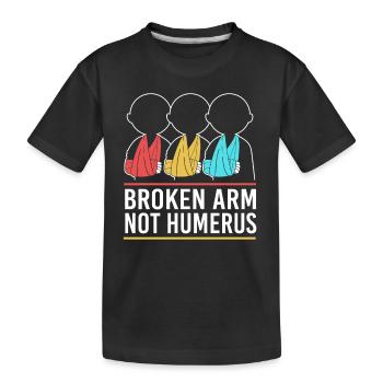 Fracture de l’os du bras - T-shirt bio Premium Enfant - noir - Devant