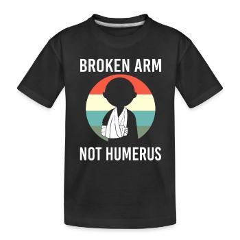 Fracture de l’os du bras - T-shirt bio Premium Enfant - noir - Devant