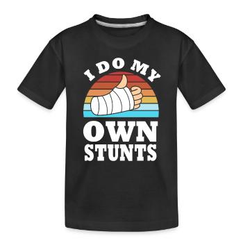 Fracture de l’os du bras - T-shirt bio Premium Enfant - noir - Devant