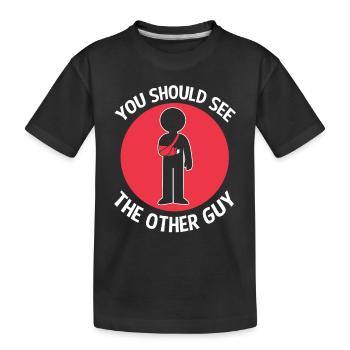 Fracture de l’os du bras - T-shirt bio Premium Enfant - noir - Devant