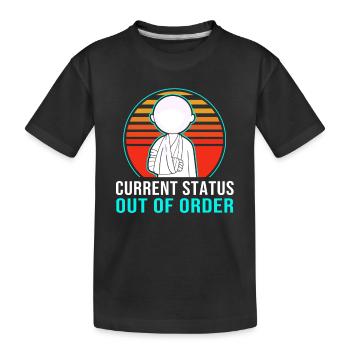 Fracture de l’os du bras - T-shirt bio Premium Enfant - noir - Devant