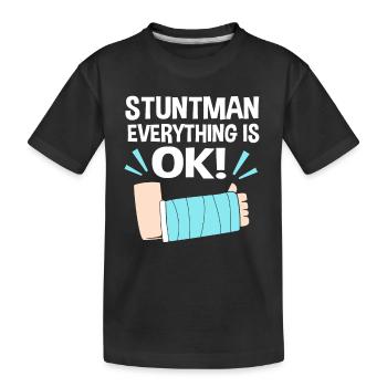 Fracture de l’os du bras - T-shirt bio Premium Enfant - noir - Devant