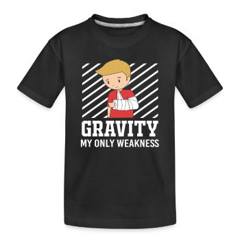 Fracture de l’os du bras - T-shirt bio Premium Enfant - noir - Devant