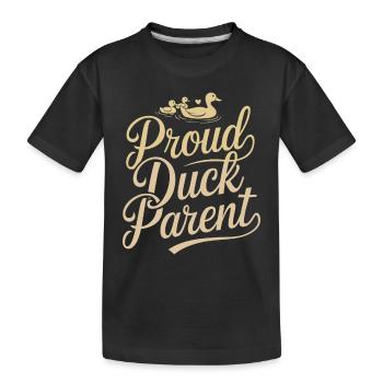 pet duck owners, duck lovers, - Kids' Premium Organic T-Shirt - black - Front