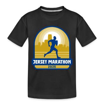 Jersey Marathon - 2025 - Kinder Premium Bio T-Shirt - Schwarz - Vorne