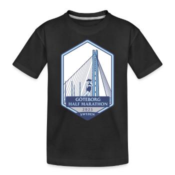 Semi-marathon de Göteborg - 2025 - Suède - T-shirt bio Premium Enfant - noir - Devant