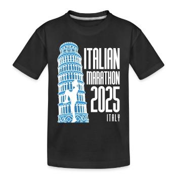 Marathon d’Italie - 2025 - Italie - T-shirt bio Premium Enfant - noir - Devant